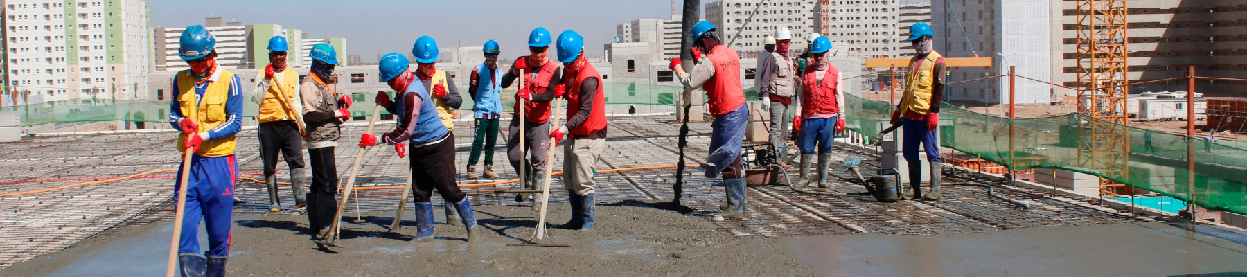 Arbeiter auf Baustelle