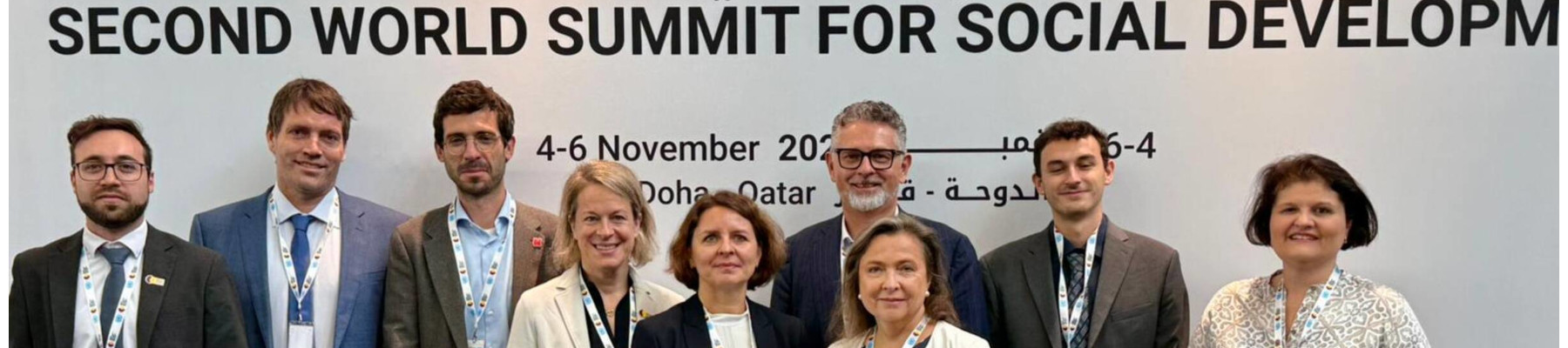 Schweizer Delegation am World Social Summit
